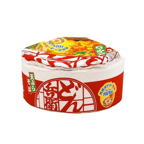 Pet Ramen Cushion Bed - Cozy Noodle Bowl Design for Dogs & Cats