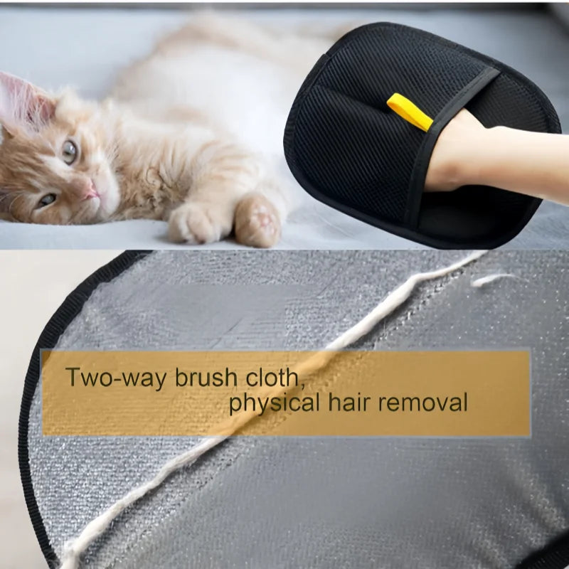 Magic Pet Hair Removal Gloves - Electrostatic Grooming Tool