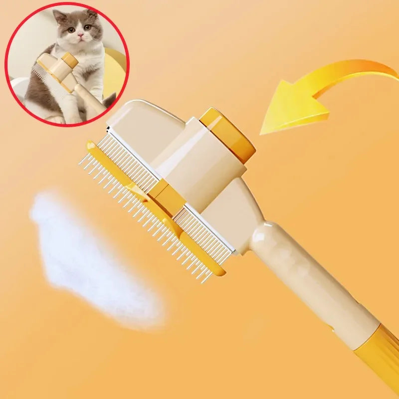 Self-Cleaning Pet Grooming Brush - One-Button Hair Removal Magic