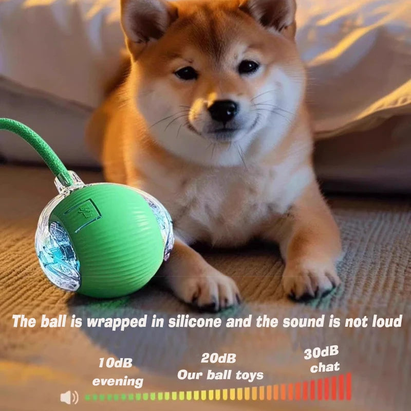 Smart Interactive Dog Ball - Automatic Rolling Rechargeable Toy