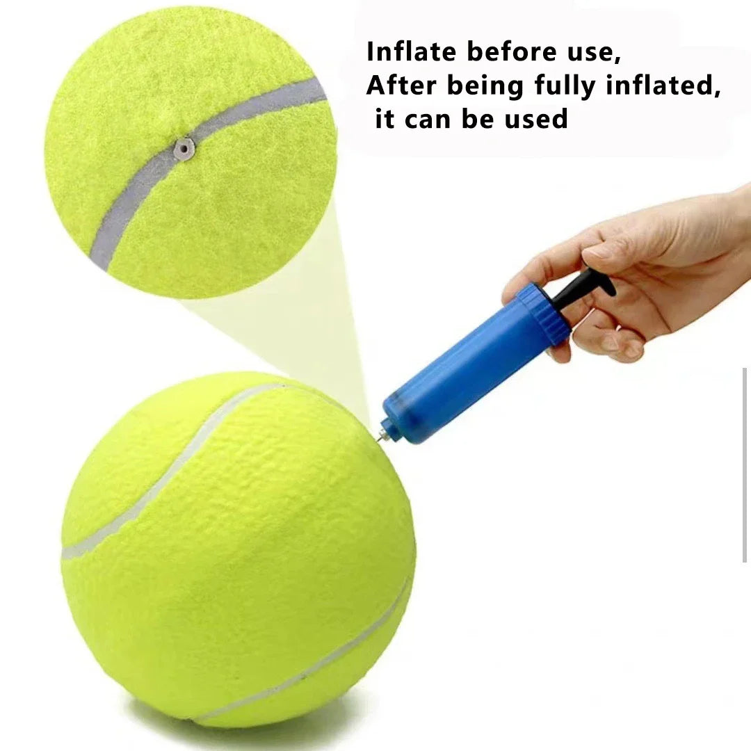 Giant Inflatable Tennis Ball - 7/9.5 Inch with Air Pump