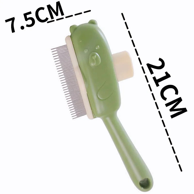 Self-Cleaning Pet Grooming Brush - One-Button Hair Removal Magic