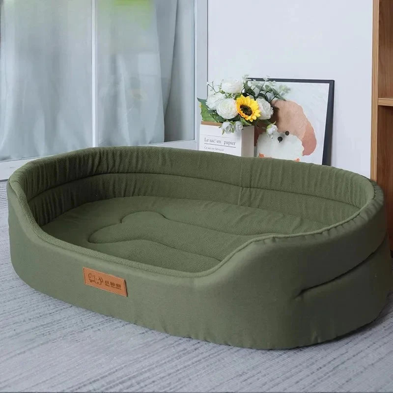 Fluffy Pet Bed Sofa - Cushion Mat for Small to Large Dogs & Cats