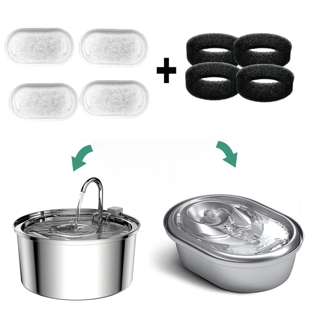 Water Fountain Replacement Filters - Activated Carbon for Pet Fountains