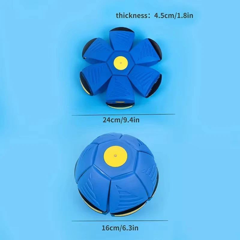 Magic Flying Saucer Ball - Transforming Interactive Pet Toy