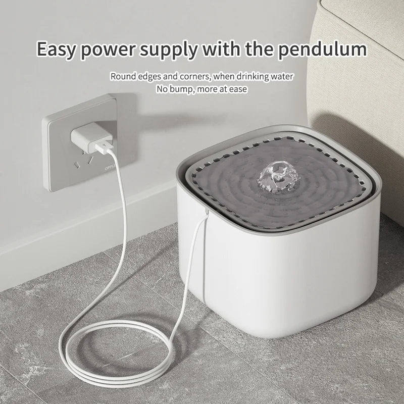 3L Pet Water Fountain - USB Electric with Automatic Induction & Filtering