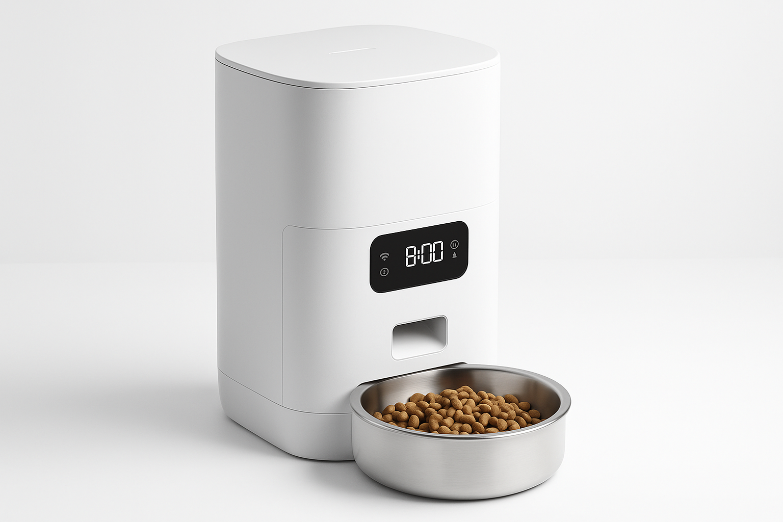 Smart Automatic Pet Feeder - Programmable Voice Recording Dispenser